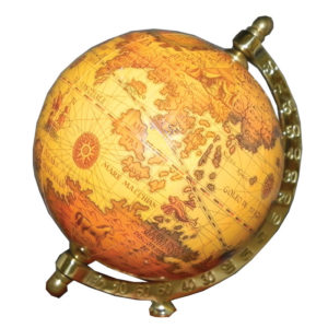old world globe map names